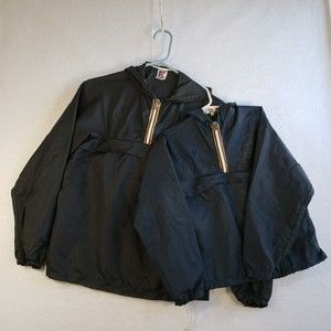 Lot of 2 KWay Vintage Pullover Windbreakers in a Pouch Size Small & Child Blue